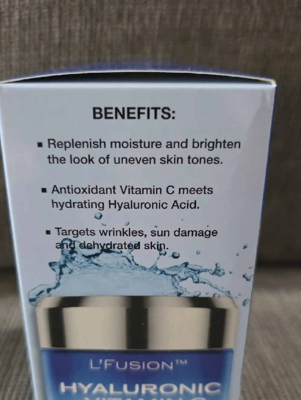 L'Fusion Hyaluronic + Vitamin C Hydrate & Brighten‎ Cream, New, 1.7oz.